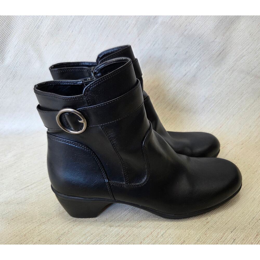 Comfort Plus by Predictions Black Zip Ankle Boots Woman's size 11